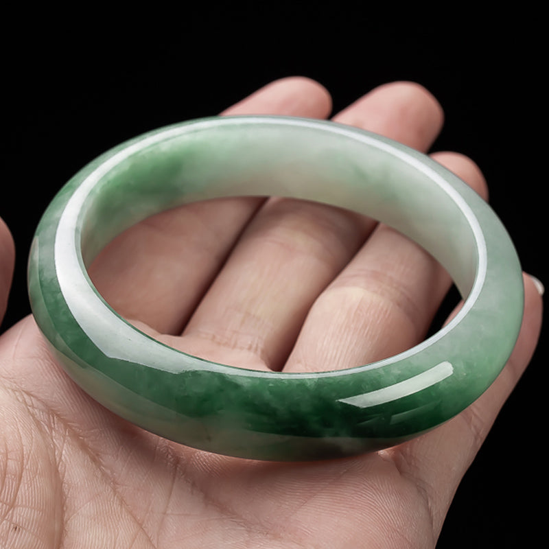 KarmaRipple's Authentic Jade Fortune Blessing Bangle Bracelet p3