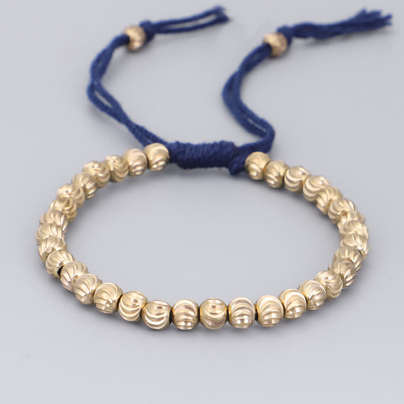 KarmaRipple's Tibetan Handmade Bronze Bead Fortune String Bracelet p9