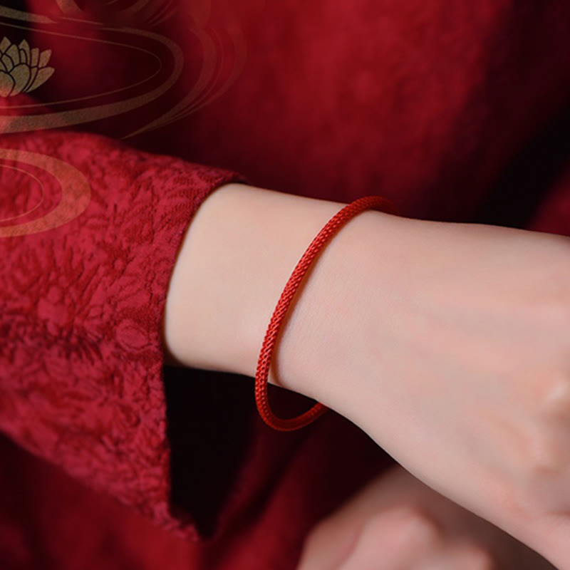 KarmaRipple's Simple Design Handmade Fortune Braid String Cuff Bracelet p22