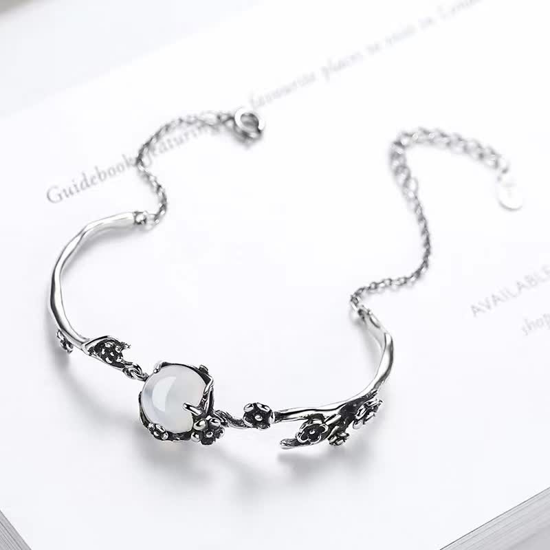 KarmaRipple's Plum Blossom Chalcedony Positive Bracelet p12