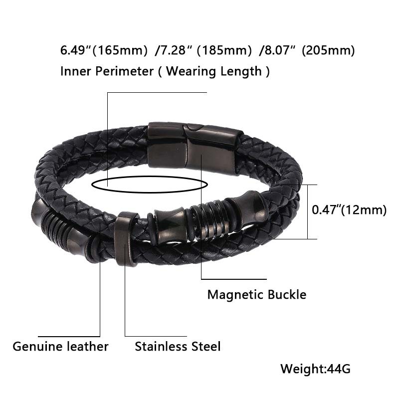 KarmaRipple's Layered Leather Weave Fortune Bracelet p11