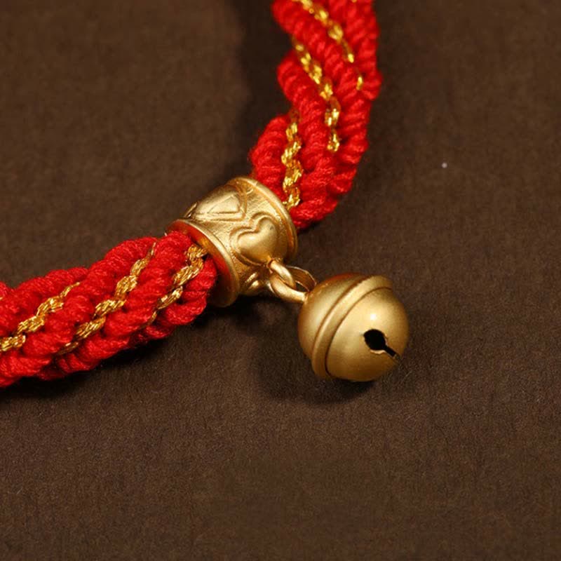 KarmaRipple's Tibetan Handmade Fortune Protection Thangka Prayer Wheel Bell Talisman Braid String Bracelet p14
