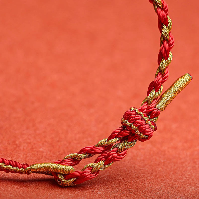 KarmaRipple's Handmade Chinese Zodiac Rabbit Rooster Rat Horse Dragon Protection Braid String Bracelet p8