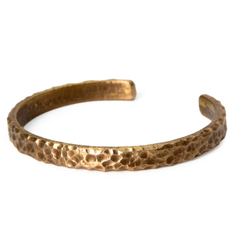 KarmaRipple's Simple Design Bronze Wealth Cuff Bracelet p15