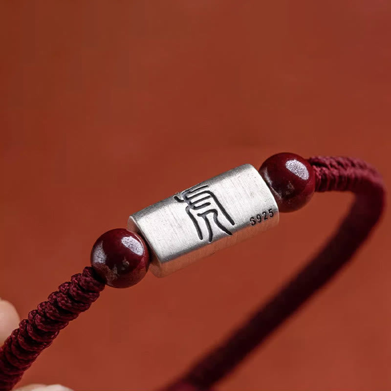 KarmaRipple's 925 Sterling Silver 12 Chinese Zodiac Cinnabar String Bracelet p16