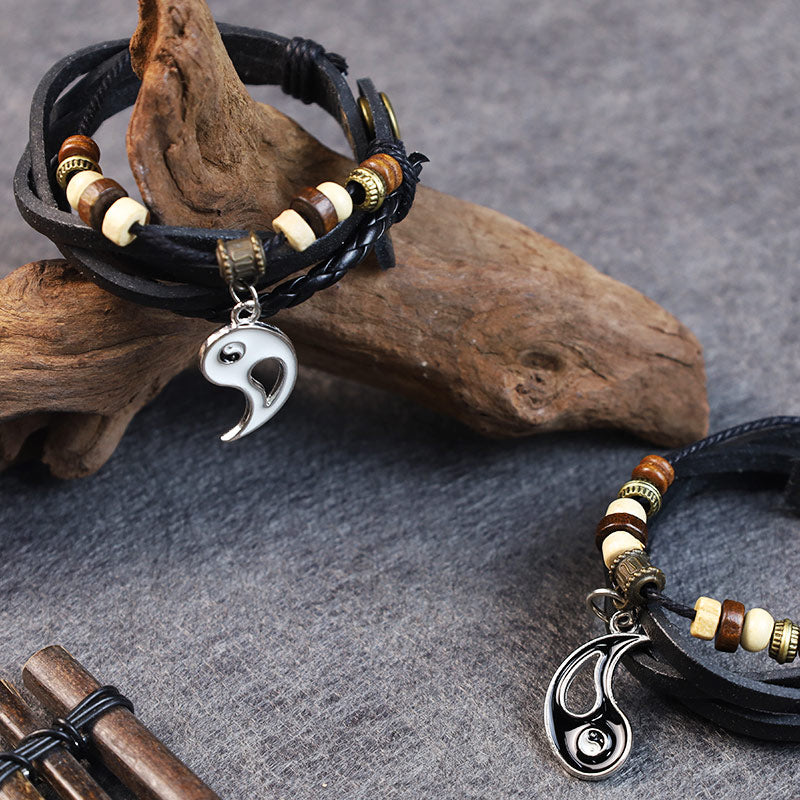 KarmaRipple's Yin Yang Necklace Pair Balance Bracelet ( p6