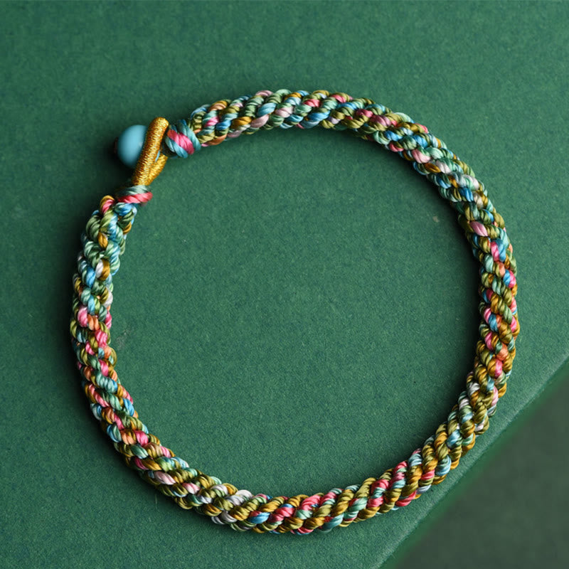 KarmaRipple's Colorful Rope Fortune Handcrafted Woven Child Adult Bracelet p2
