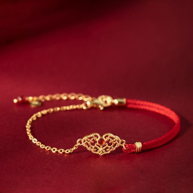 KarmaRipple's Lock of Good Wishes Fortune Strength Chain Bracelet p1