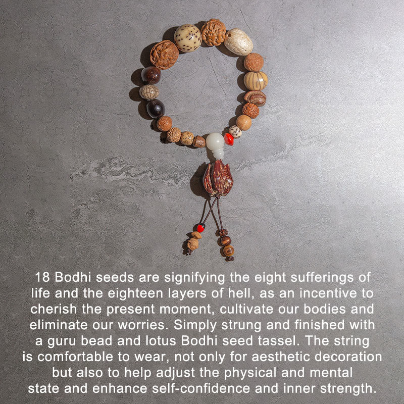 KarmaRipple's 108 Mala Beadwork Bodhi Seed Fortune Wealth Bracelet Wrist Mala p11
