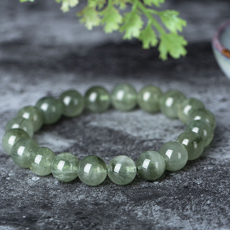 KarmaRipple's Authentic Green Gemstone Blessing Wealth Bracelet p1