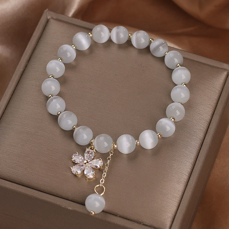 KarmaRipple's Cat's Eye Flower Talisman Peace Support Bracelet p4