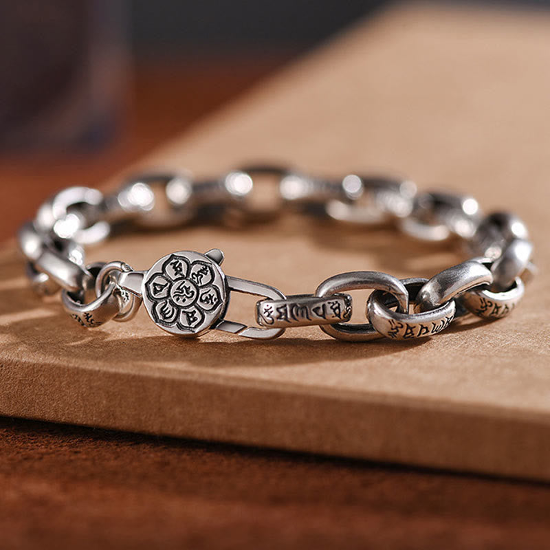 KarmaRipple's 925 Sterling Silver Six True Words Wisdom Calm Bracelet p16