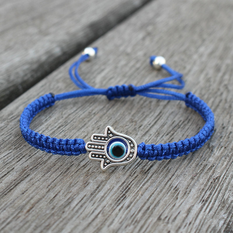 KarmaRipple's Handmade Hamsa Symbol Protection Fortune String Bracelet p19