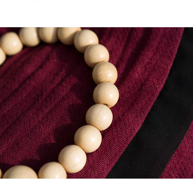 KarmaRipple's Authentic Abelia Biflora Wood Blessing Wrist Mala p11