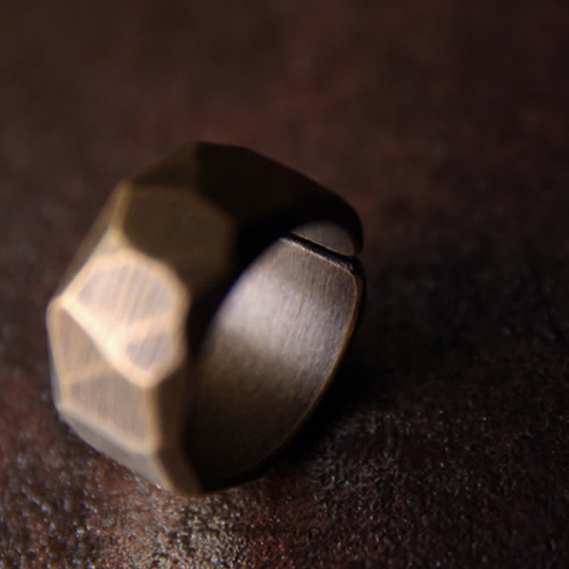 KarmaRipple's Tibetan Simple Design Bronze Wealth Ring p21