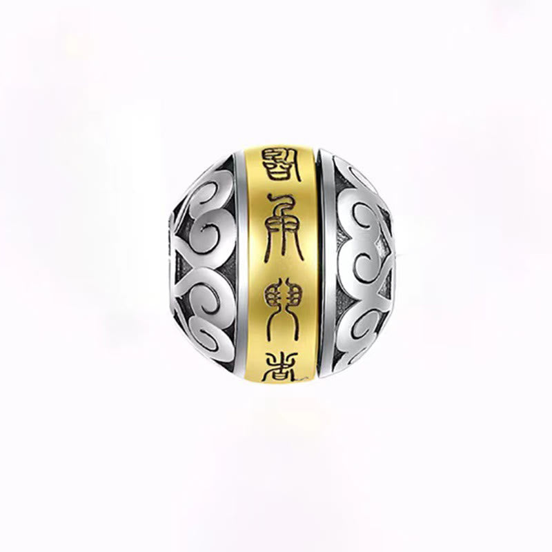 KarmaRipple's Taoist Nine-Character Mantra Engraved Amulet Balance Pendant Rotatable Necklace p9