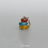 Red Agate&Aqua Blue&Amber Glass Bead Pendant 12*12mm