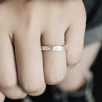 KarmaRipple's 925 Sterling Silver Simple Design Blessing Pair Ring
