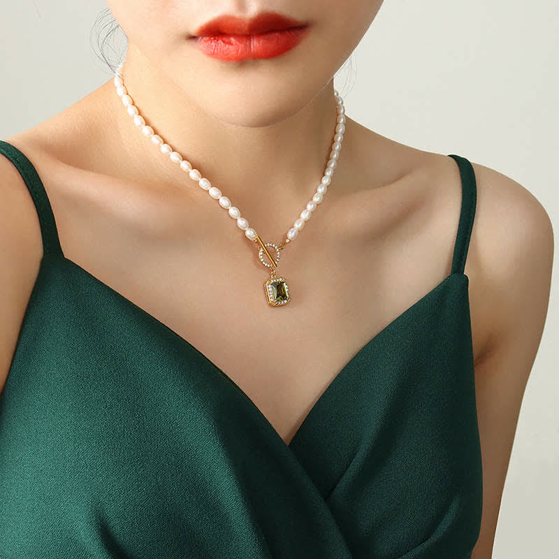 KarmaRipple's Pearl Zircon Wealth Talisman Pendant Necklace p20