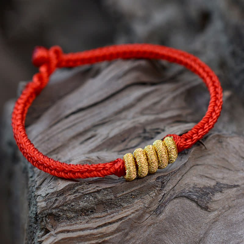 KarmaRipple's Handmade Simple Design Chinese Knotting Fortune Strength Braid String Bracelet p3