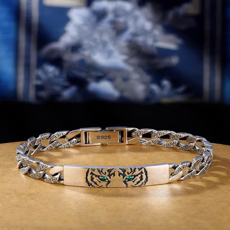KarmaRipple's Tiger Tang Dynasty Flower Design Bronze Fortune Chain Bracelet p1