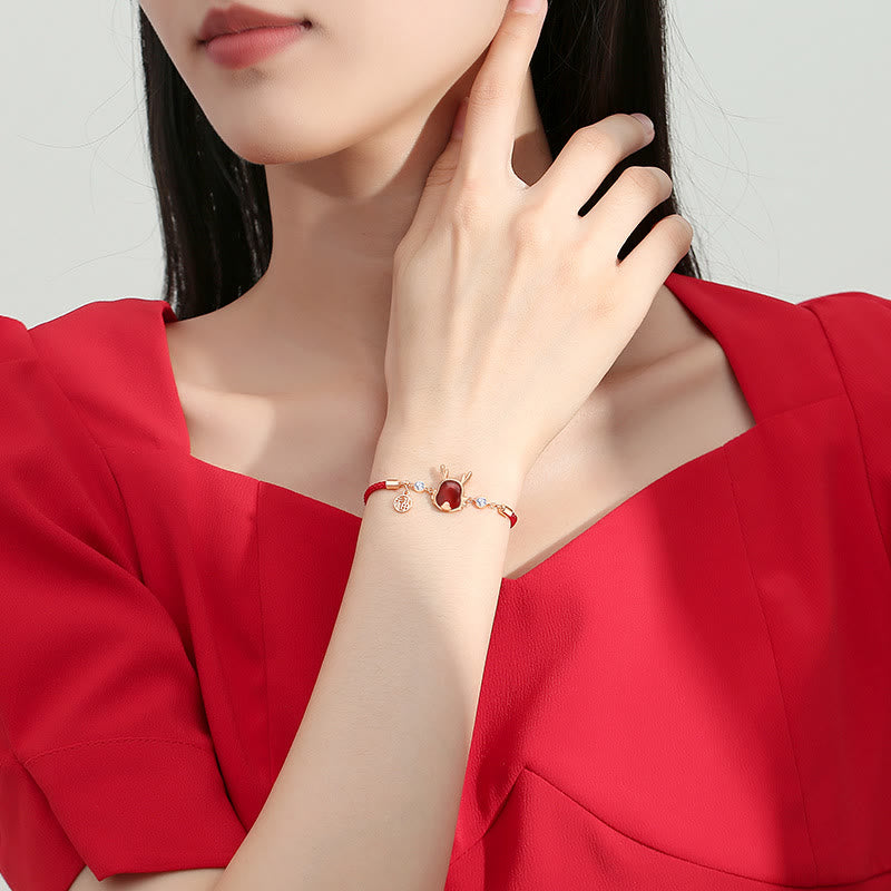 KarmaRipple's ???A Flash Sale- 925 Sterling Silver Year of the Dragon Authentic Red Agate Dragon Attract Fortune Fu Character Strength Bracelet Pendant Necklace Earrings p22