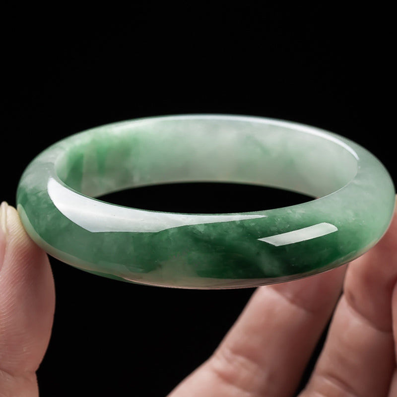 KarmaRipple's Authentic Jade Fortune Blessing Bangle Bracelet p4