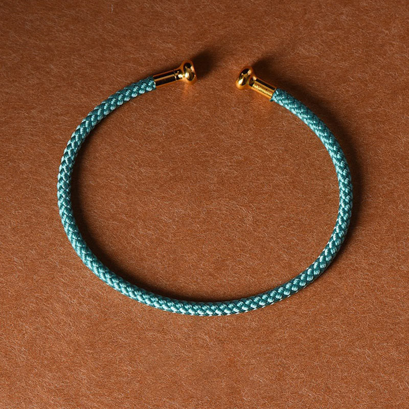 KarmaRipple's Simple Design Handmade Fortune Braid String Cuff Bracelet p50