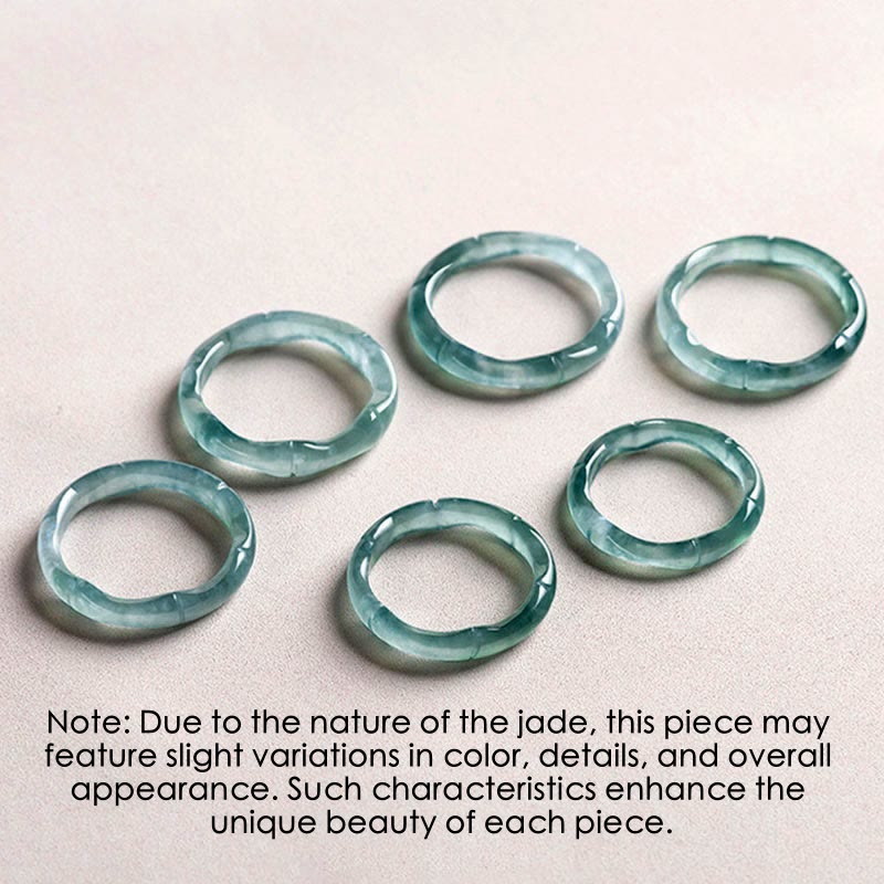 KarmaRipple's Authentic Jade Bamboo Prosperity Abundance Ring p10