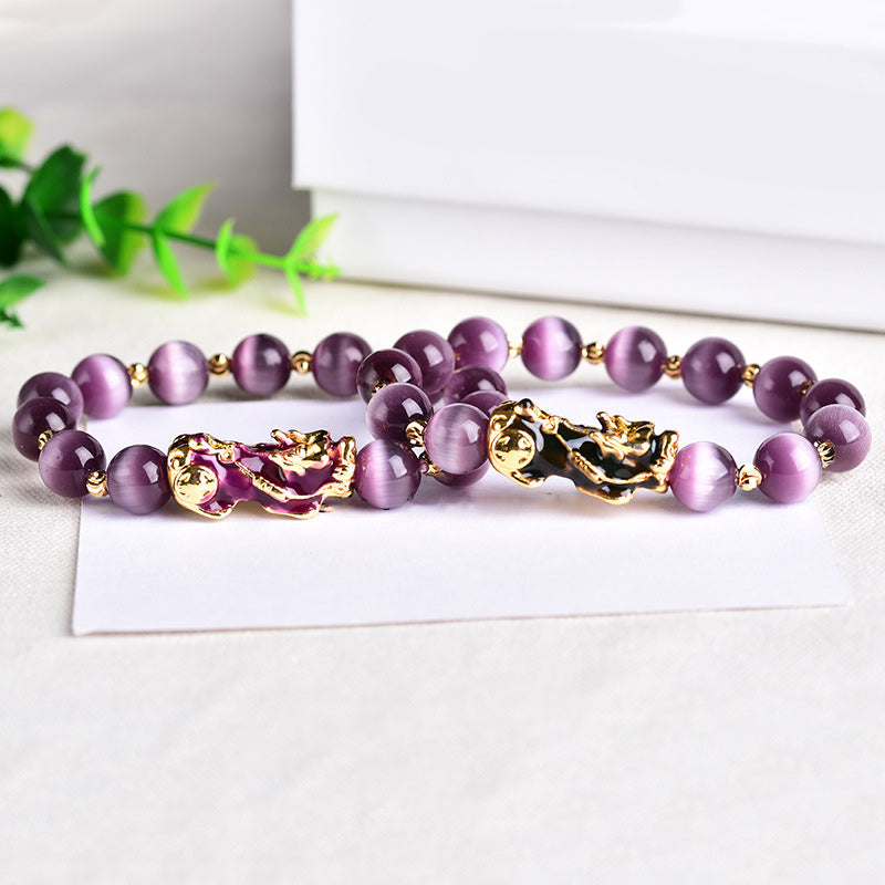 KarmaRipple's Pixiu Cat Eye Wealth Bracelet p3