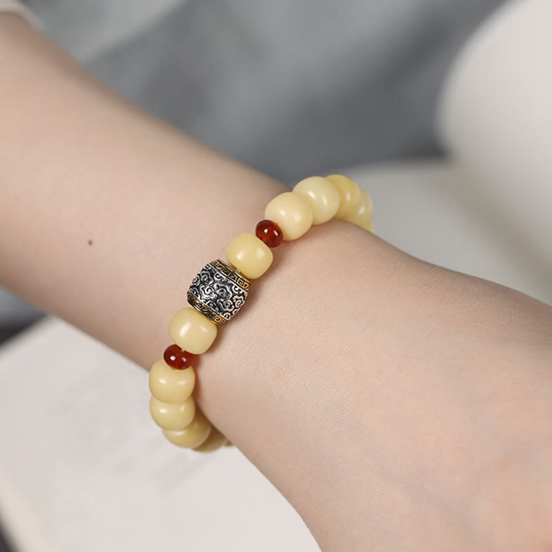 KarmaRipple's Bodhi Seed Auspicious Cloud Fu Character Bead Peace Bracelet p11