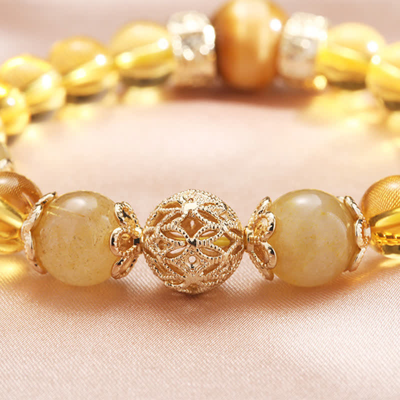 KarmaRipple's Citrine Generosity Prosperity Beaded Bracelet p8
