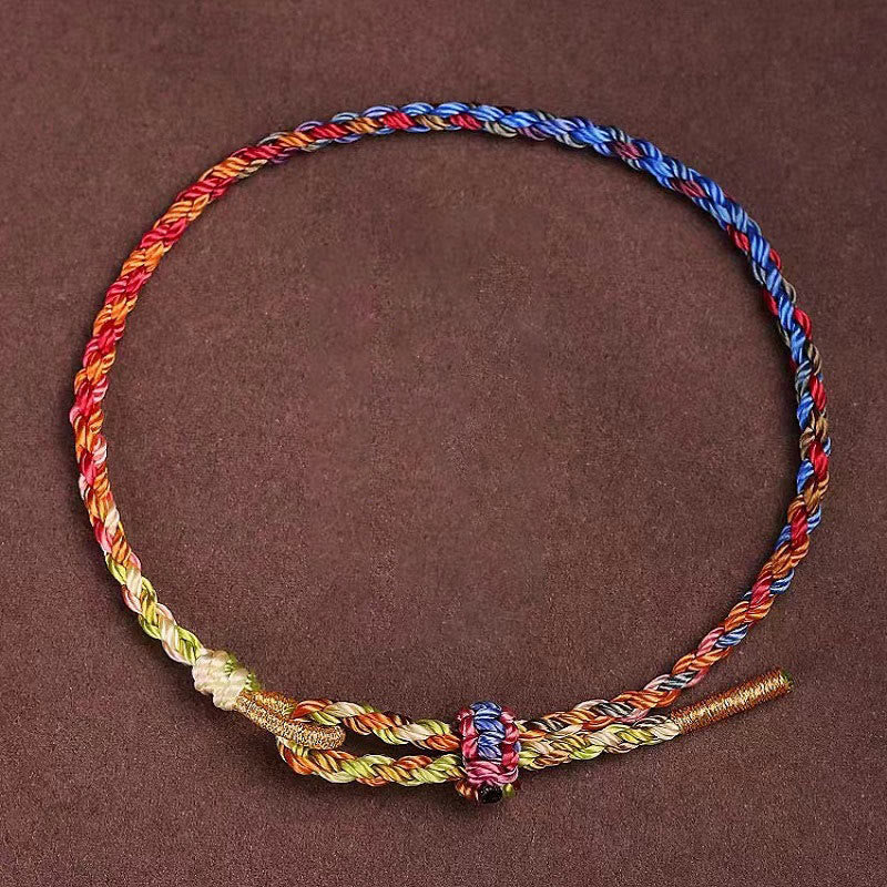 KarmaRipple's Handcrafted Fortune Colorful Rope Child Adult Bracelet p18