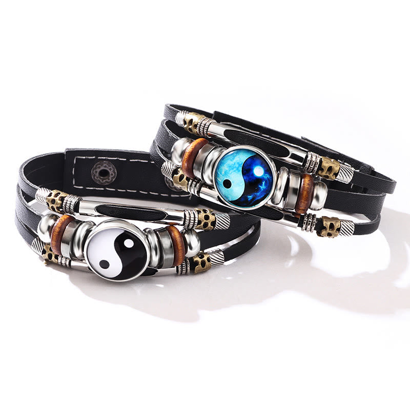 KarmaRipple's Yin Yang Leather Balance Bracelet p3