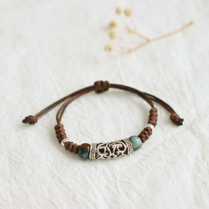 KarmaRipple's Tibet Ceramic Bead Wealth String Bracelet p3