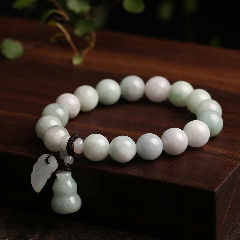 KarmaRipple's Authentic Jade Pi Xiu Buddha Gourd Apple Success Bracelet p3