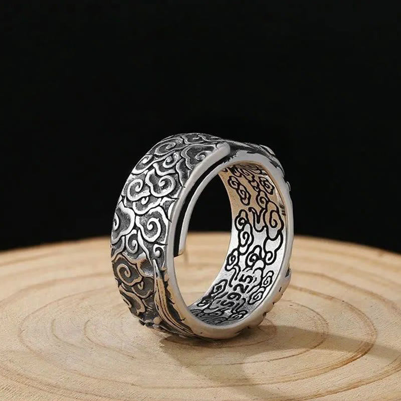 KarmaRipple's Guan Gong Auspicious Clouds Amulet Wealth Ring p3
