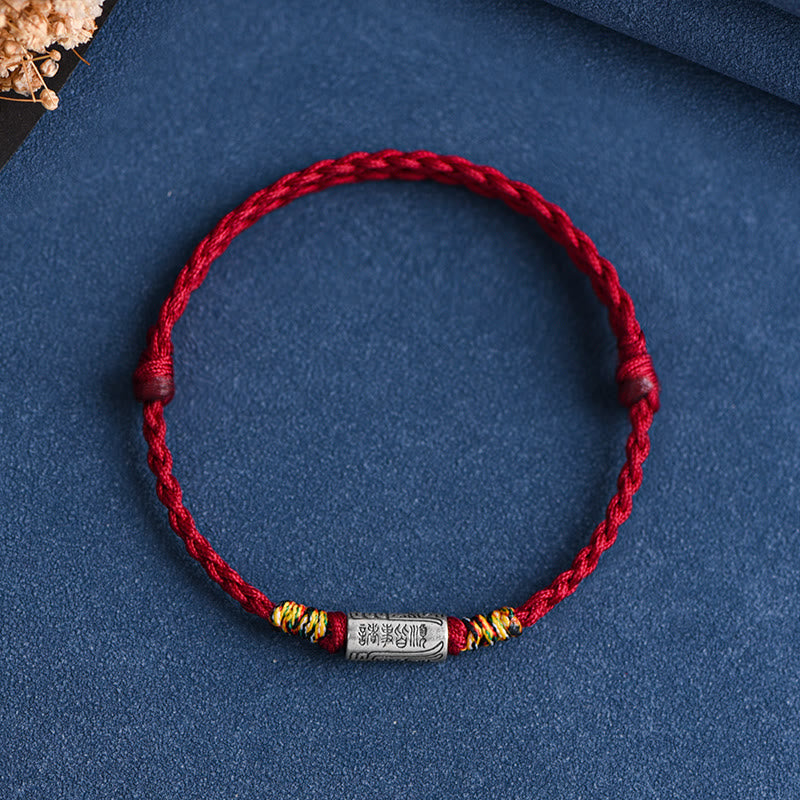 KarmaRipple's Handcrafted 925 Sterling Silver Everything Goes Well Design Protection Strength Bracelet Anklet p33