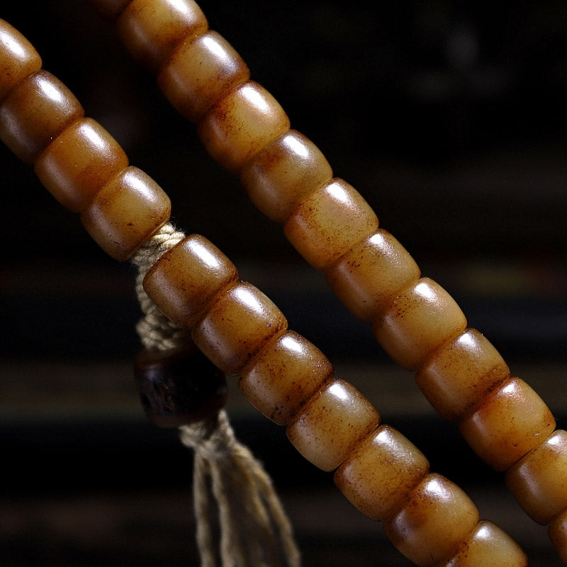 KarmaRipple's Tibetan Yak Bone Balance Strength Wrist Mala p16
