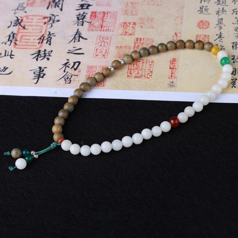 KarmaRipple's Green Sandalwood Bodhi Seed Wake Up Fortune Bracelet p6