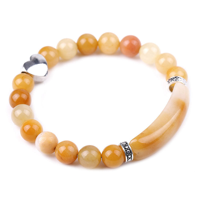 KarmaRipple's Authentic Gemstone Beadwork Unisex Heart Bracelet p6
