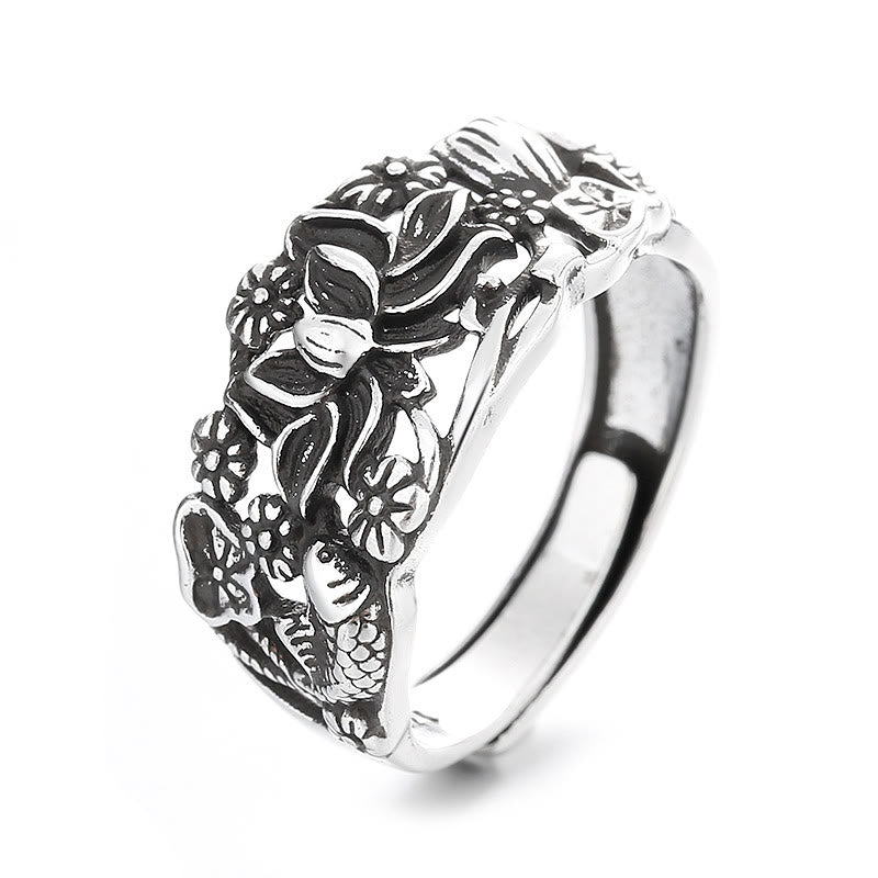KarmaRipple's Lotus Symbol Koi Fish Enlightenment Ring p5