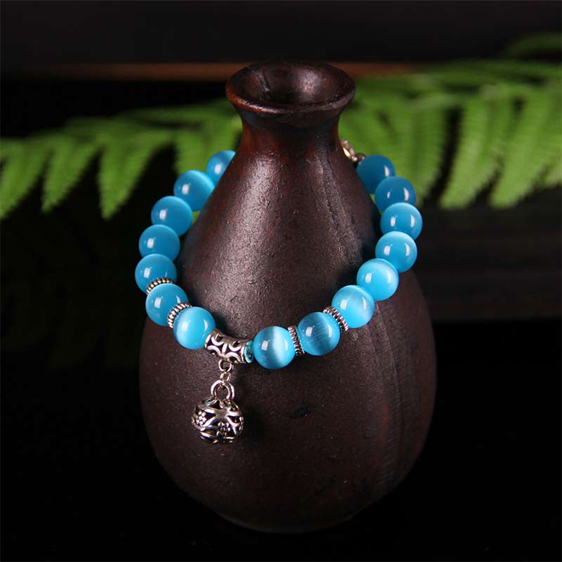 KarmaRipple's Tibetan Cat Eye Fortunate Bracelet p11