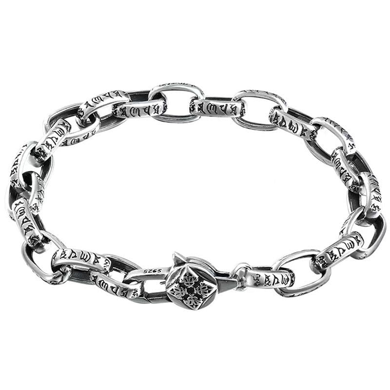 KarmaRipple's 925 Sterling Silver Six True Words Wisdom Calm Bracelet p12