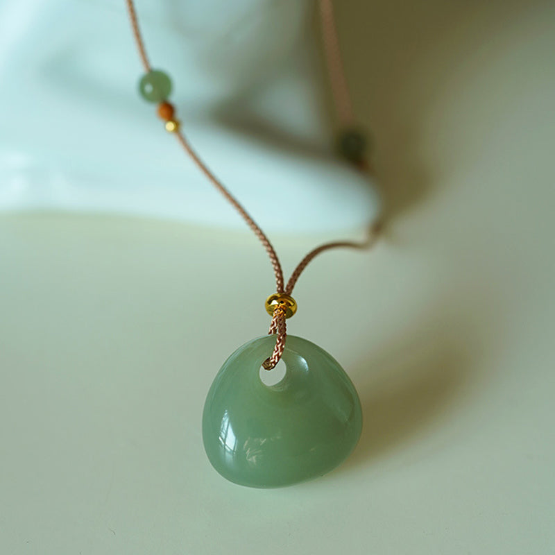 KarmaRipple's Authentic Jade Fortune Prosperity Pendant Necklace (Random Color) p3