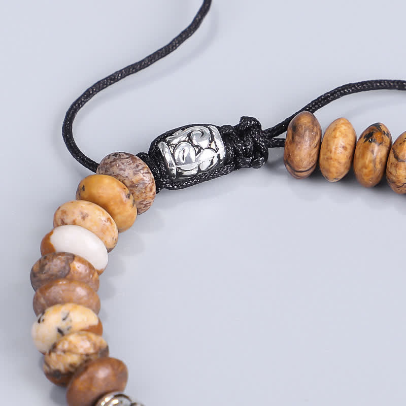 KarmaRipple's Picture Jasper Positive Beadwork String Bracelet p10