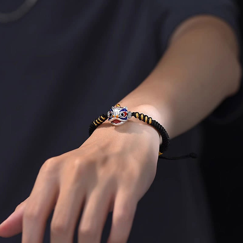 KarmaRipple's Handmade Dancing Lion Fortune Woven String Bracelet p9