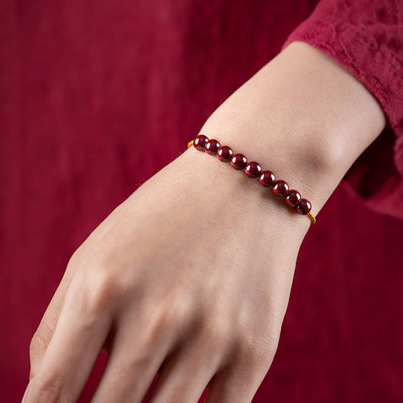 KarmaRipple's Authentic Cinnabar Beaded Blessing Handmade Bracelet p7