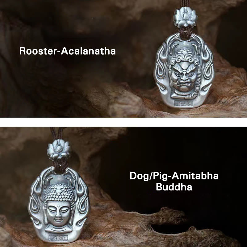 KarmaRipple's Chinese Zodiac Natal Buddha Om Mani Padme Hum Lotus Compassion Pendant Necklace p24