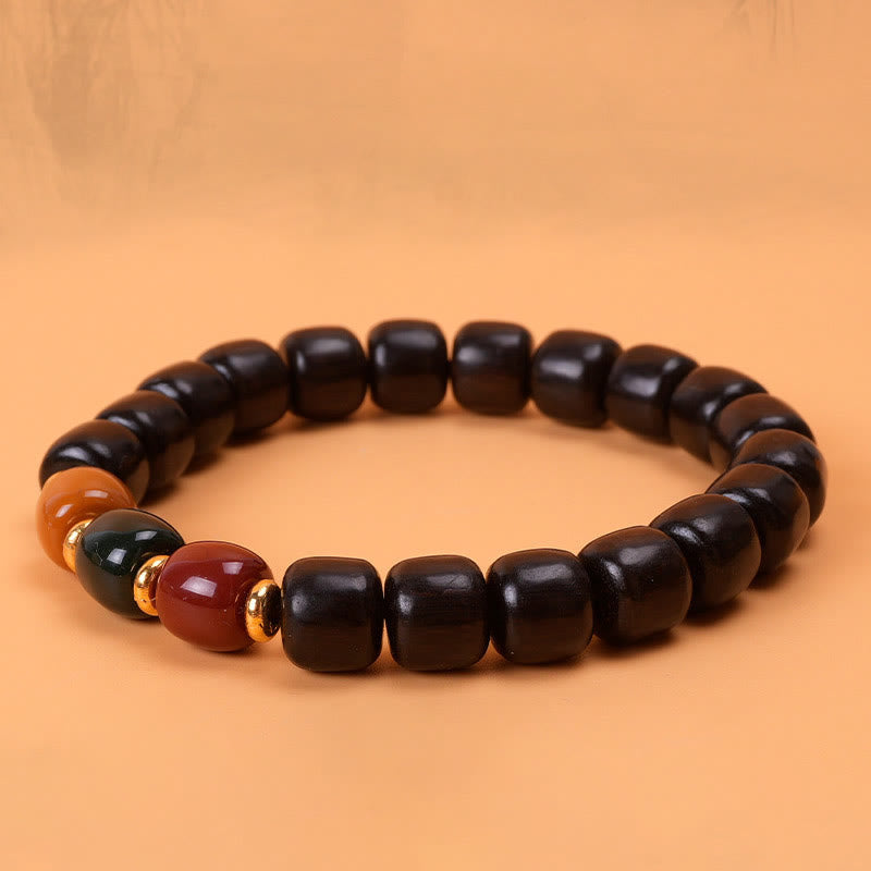 KarmaRipple's Ebony Wood Rosewood Peace Balance Bracelet p4